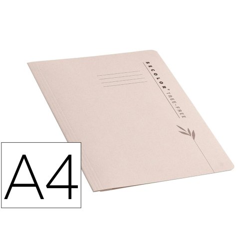 Chemise tarifold a lamelle secolor tree free neutre a4   sachet de 10