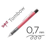 Porte-mines tombow monograph 0,7mm rechargeable gomme      telescopique interchangeable  coloris corps rose fluo