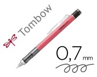 Porte-mines tombow monograph 0,7mm rechargeable gomme      telescopique interchangeable  coloris corps rose fluo