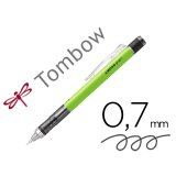 Porte-mines tombow monograph 0,7mm rechargeable gomme      telescopique interchangeable  coloris corps vert fluo