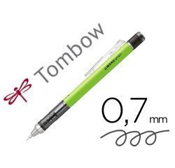 Porte-mines tombow monograph 0,7mm rechargeable gomme      telescopique interchangeable  coloris corps vert fluo
