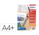 Pochettes intercalaires avery 8 touches a+ 180 microns      polypropylene transparent