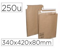 Pochette aller retour taille m auto-adh sive 340x420x80 mm boite de 250 unites