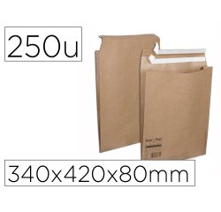 Pochette aller retour taille m auto-adh sive 340x420x80 mm boite de 250 unites