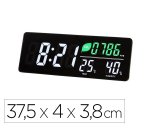 Horloge led murale ou a poser avec capteur co2, temperature et humidite 37,5x4x3,8c,