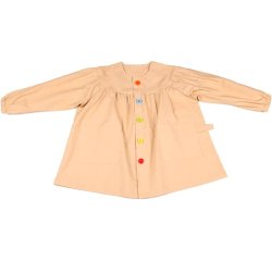 Blouse peinture oz international junior xs 3-5   ans coton coloris beige