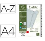 Intercalaires imprimes alphabetiques exacompta       polypropylene a4 20positiones a-z gris