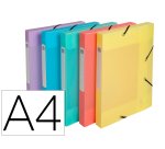Boite de classement exacompta gamme chromaline pastel       polypropylene a4 240x320mm    dos 25mm.