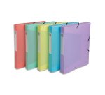 Boite de classement exacompta gamme chromaline pastel       polypropylene a4 240x320mm    dos 40mm.