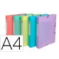 Boite de classement exacompta gamme chromaline pastel       polypropylene a4 240x320mm    dos 40mm.