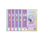 Porte-documents exacompta kreacover a4 polypropylene    100vues assortiment pastel