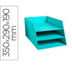 Corbeille a courrier exacompta texto carton 3      niveaux a4 capacite 500       feuilles