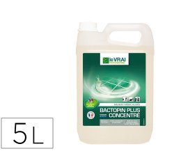 Detergent desinfectant le vrai professionnel bactopin   tous types de surfaces        collectivites milieux