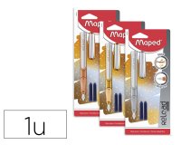 Stylo-plume reload glitter 2 cartuches d'encre 3 coloris   assortis