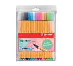 Stylo feutre stabilo pastellove point fine 0,4mm   pochette de 15 coloris        assortis