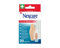 Pansement nexcare premiers soins mixtes assortiment      boite 20 unites 6282945