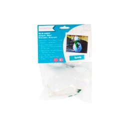 Kit feutrine sodertex bonhome de neige boonty a fabriquer 3 pieces 2mm 12x7 blanc