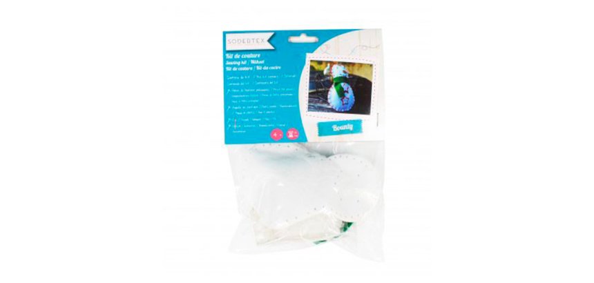 Kit feutrine sodertex bonhome de neige boonty a fabriquer 3 pieces 2mm 12x7 blanc