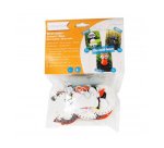 Kit feutrine sodertex diy 3 amis: booly, foxy & moky a    fabriquer sachet individuelle 2mm coloris assortis