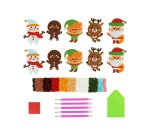 Kit de stickers sodertex diamond art christmas 10      stickers noel + 5 stylos + 1  boite rangement + 10 pieces