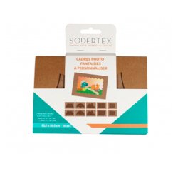 Cadres en carton sodertex fantaisie 15,5x10,5cm lot de  10 pieces 1 coloris