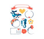 Gommettes papier et textile sodertex 17 x 22cm 60 pieces  6 planches coloris assortis