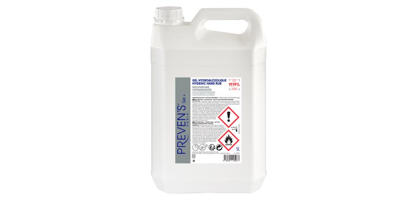 Gel hydroalcoolique coldis antiseptique bidon 5l