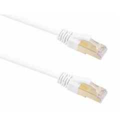 Cable t'nb rj45 m /m sftp cat7 droit blinde relie pc a  routeur cable 5m coloris      blanc