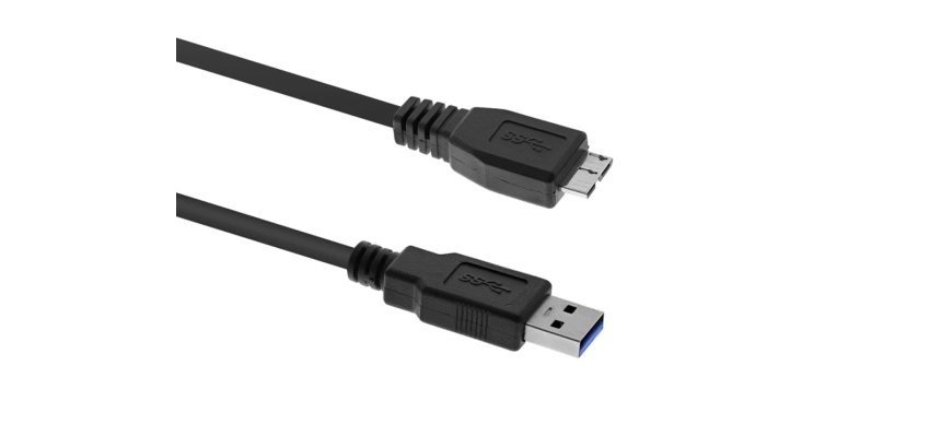Cable usb t'nb 3,0 male/ usb micro b disque dur externe    transfert donnees jusqu       5gbps cable 1m coloris noir