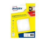 Etiquette avery impression laser jet encre et copieur    35x49mm coloris blanc pochette256 unites