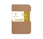 Set de 2 carnets piqués Age Bag 9x14 96 pages ligné - Tabac