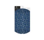 Pochette cadeau, 30x40cm, Arabesques - Bleu