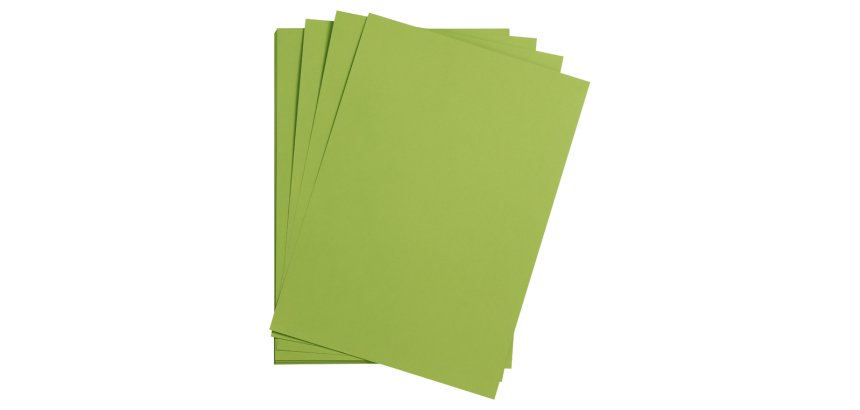 Feuille papier clairefontaine maya 270g 500x700mm coloris   vert mousse paquet 25 unites