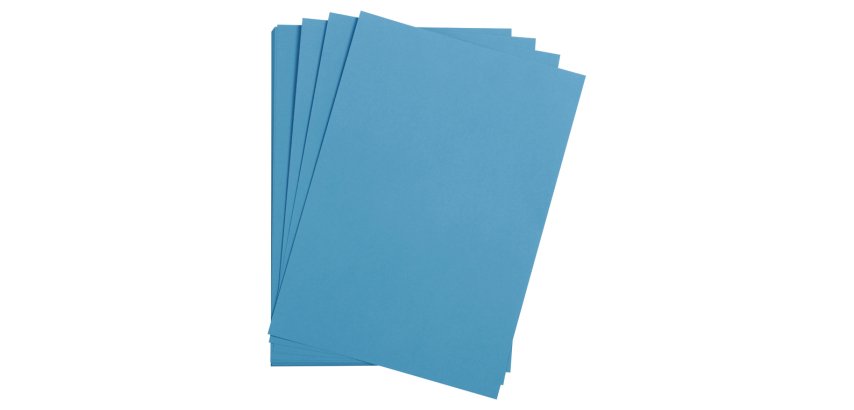 Feuille papier clairefontaine maya 270g 500x700mm coloris   bleu paquet 25 unites