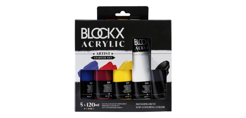 Set acrylique 5 x 120ml - Primaires