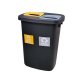 Poubelle coldis atrium duo 2 seaux 45l coloris noir