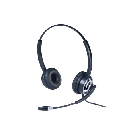 Casque filaire cleyver micro hc65 duo usb-a coloris noir