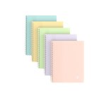 Protege-documents oxford spiral a5 40 pochettes 80     vues pp coloris assortis      pastel opaque lot 15 unites