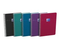 Cahier oxford smart spirale 4 trous 155x215mm 160 pages     optik paper 5x5 coloris       pastel assortis lot 20 unites