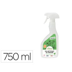 Gel nettoyage hps au vinaigre alcool aromatise eucalyptus   flacon 750ml