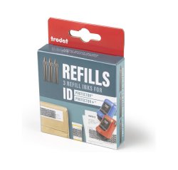 Flacon encre trodat rouleau encreur id protector 2ml      coloris noir pack 3 unites