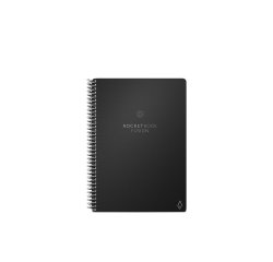 Cahier connecte bic rocketbook fusion executive   reutilisable a5 42p avec      stylo et serviette microfibre