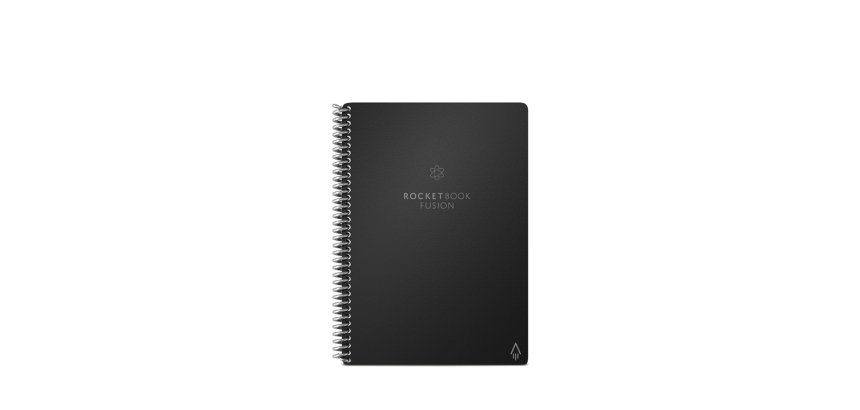 Cahier connecte bic rocketbook fusion executive   reutilisable a5 42p avec      stylo et serviette microfibre