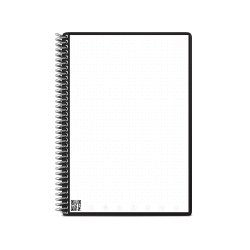 Cahier connecte bic rocketbook core letter        reutilisable a4 32p           pointillees avec stylo et