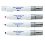Marqueur juvenilia effacable tableau blanc multicolore 3   en 1 rechargeable pointe fine conique retractable