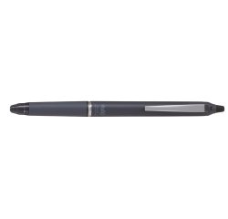 Roller pilot frixion ball clicker zone encre gel pointe moyenne coloris gris fonce