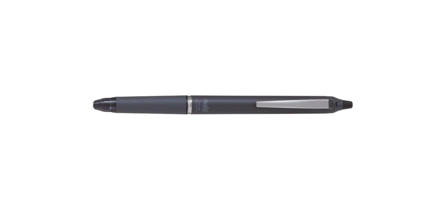 Roller pilot frixion ball clicker zone encre gel pointe moyenne coloris gris fonce