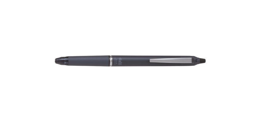 Roller pilot frixion ball clicker zone encre gel pointe moyenne coloris gris fonce