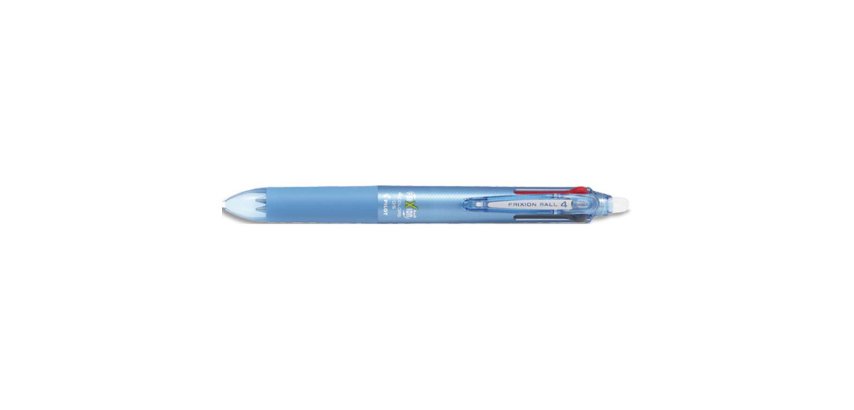 Roller pilot frixion ball 4 colors encre gel pointe fine  coloris bleu
