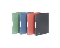 Classeur viquel business class polypropylene souple a4 dos 3,5cm 4 anneaux coloris   aleatoire